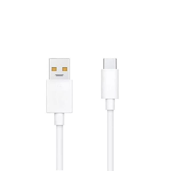 Officiell Oppo DL136 SuperVOOC USB Typ C till USB Typ A Datakabel - Vit (Bulkförpackad)