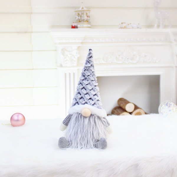 Påsk Gnome Dekoration Handgjord Plysch Faceless För Docka Svenska Tomte Elf Ornam 32025 gray doll