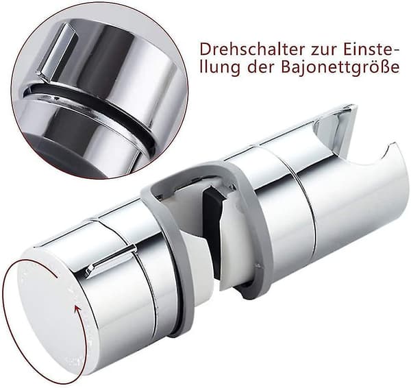 Dusjhodeholder, hånddusjholder 18-25 mm justerbar dusjholder dusj