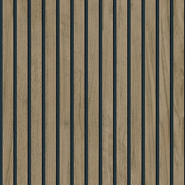 Panacea Wood Slats Tapet Valnøtt Belgravia 1157