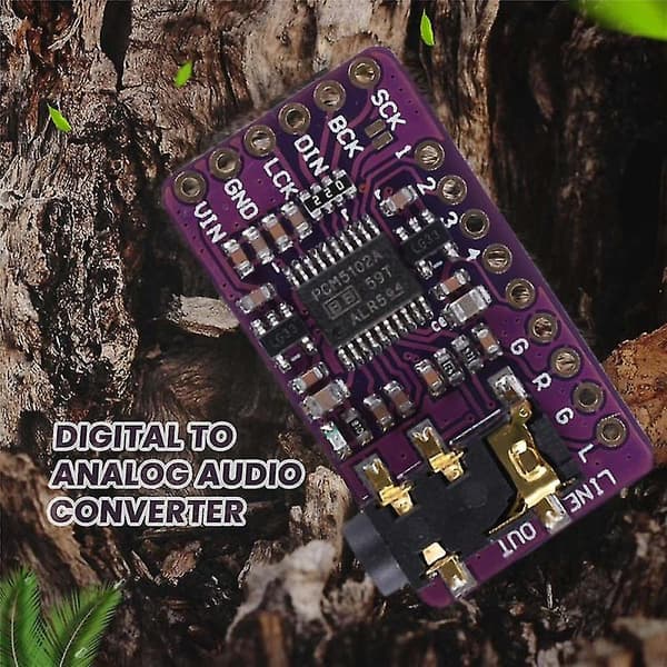 Pcm5102 I2s Iis Digital Audio Dac Dekoder Modul Stereo Dac Digital-til-analog Konverter Stemmemodul
