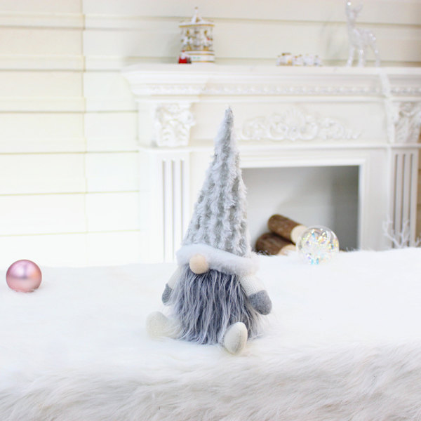 Påsk Gnome Dekoration Handgjord Plysch Faceless För Docka Svenska Tomte Elf Ornam 32025 white doll