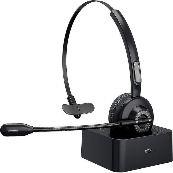 Bluetooth-headset, V5.0 trådløst forretningsheadset med bommikrofon