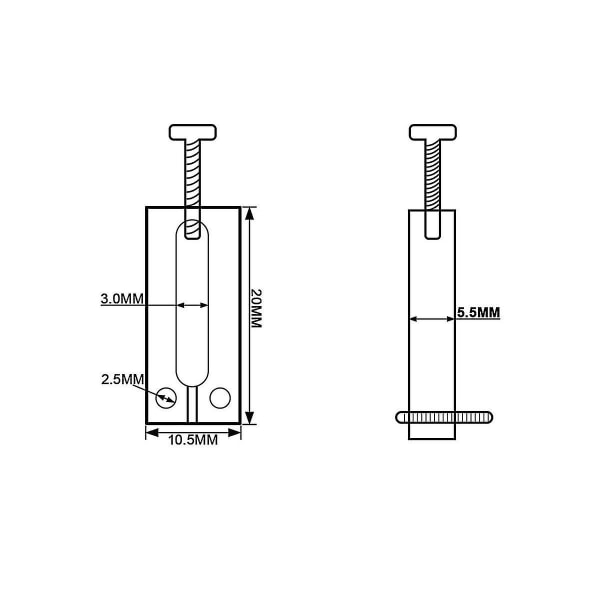 6 kpl sähkökitaran yksittäinen Shake Tremolo Bridge String Cod