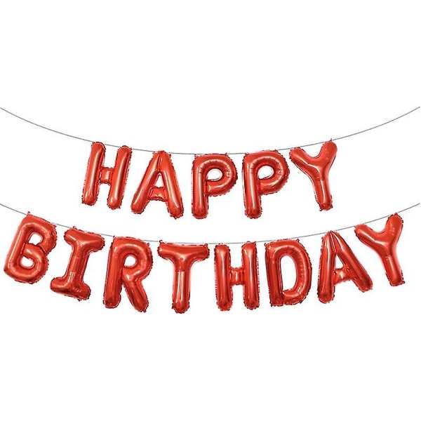 16 tuuman Happy Birthday Foil -ilmapallobanneri syntymäpäiväjuhlien koristeluun