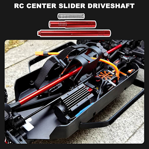 Al. Rc:10 Senterglideakslersett for utskifting for Arrma Kraton