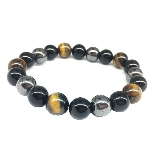 3 Colors Beads Women Men Bracelet Wristband 10mm Stones Beads Unisex