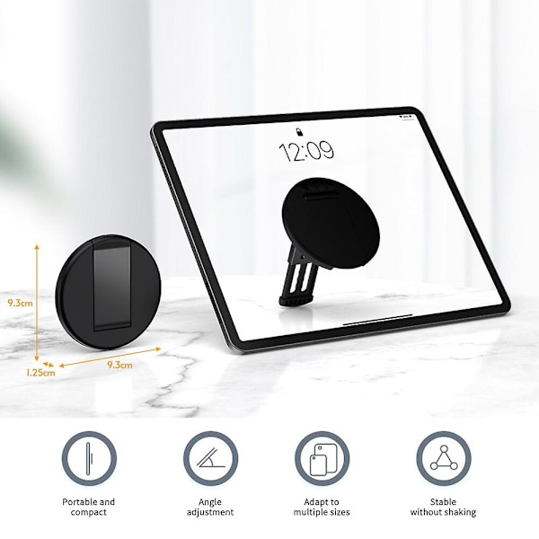 K3 Retractable Tablet Holder Stand Aluminiumlegering 360 Rotatable Extendable Tablet Table Kickstand