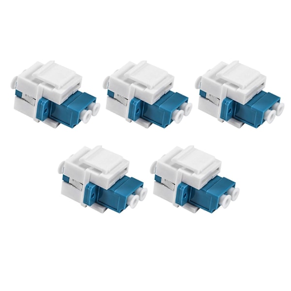 LC Fiber Optisk Adapter LC til LC Duplex Multimode 10GB F/F Kobling for Veggplater, Patchpaneler