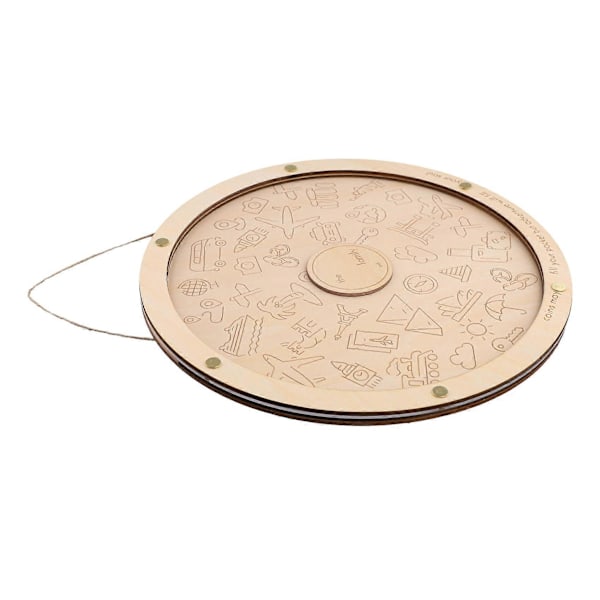 Personlig Myntbox Resepresent Diskar för Lek med Mynt som Glider Nedåt Transparent Disk Pengabox A