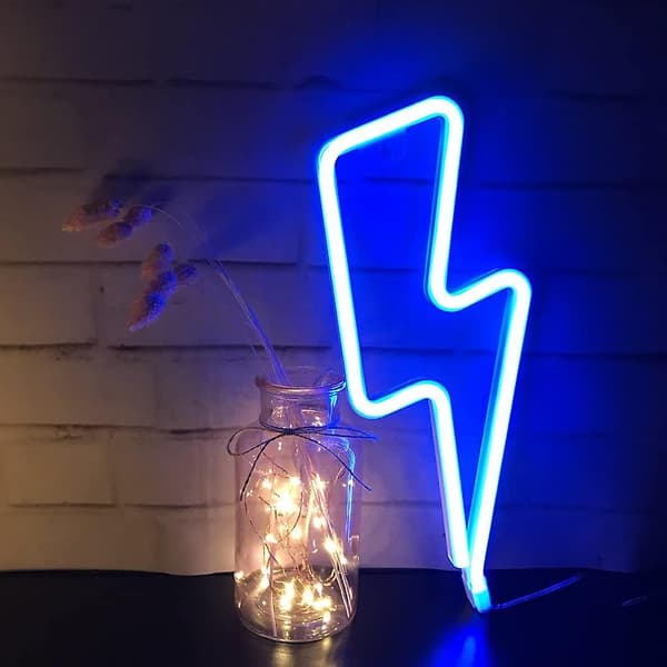 Søt blå neonlampe, LED-lysskiltformet dekorlys
