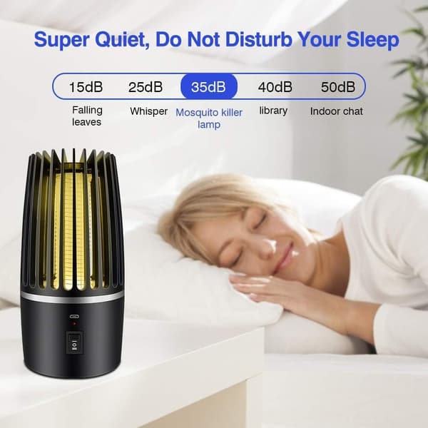 Bug Zapper, UV Fly Zapper Elektrisk Myggestikker Lampe, Rec