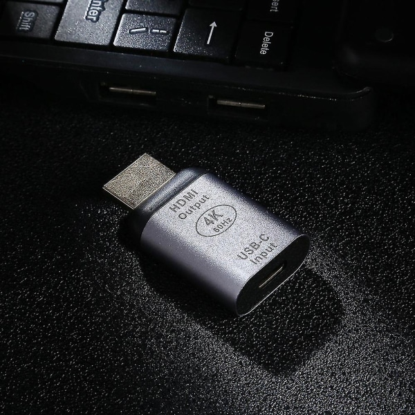 4k 60hz Usb 3.1 Typ C-hona till Hdmi-hane Adapter Konverter för Macbook Chromebook Pixel