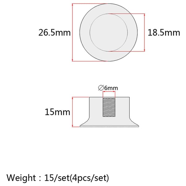 4 stk hastighetskontrollknapper 2 toner 2 volum for Gibson Lp Sg gitar gyldne knapper gitartilbehør