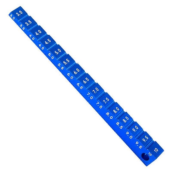 Justerbar Linjal Justering RC Bil Åkhöjd 3-10mm & Hjul Fälg Camber Verktyg RC Bil Del Blå