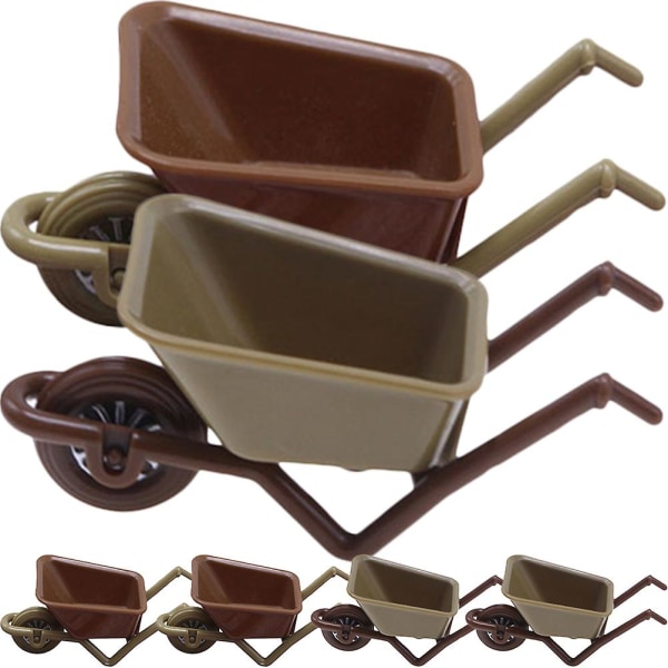 6 stk. Miniature Trillebør Legetøj Mini Trillebør Model Have Have Tilbehør
