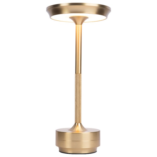 Langaton pöytälamppu Himmennettävä vedenpitävä metalli USB ladattava pöytälamppu gold