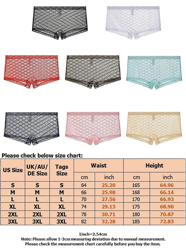 Herre Boxer Briefs Mid-Rise Stretch Mesh Boxer Briefs Undertøj Red M