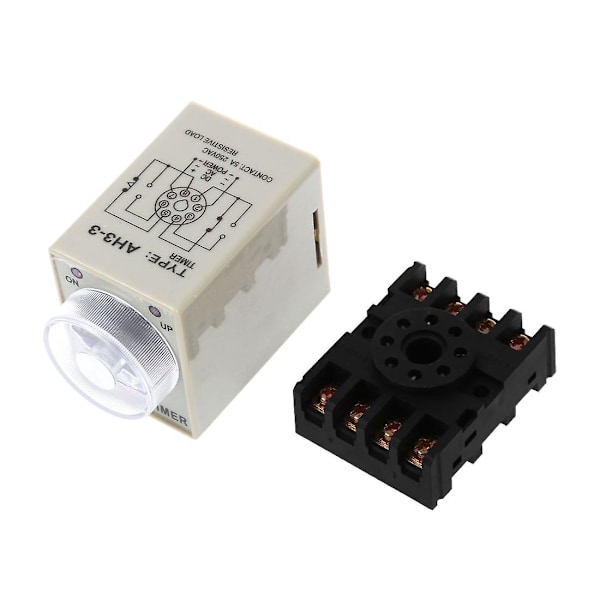 Dc 12v 0- 30s Elektrisk fördröjningstimer Tidrelä Dpdt 8p W Bas