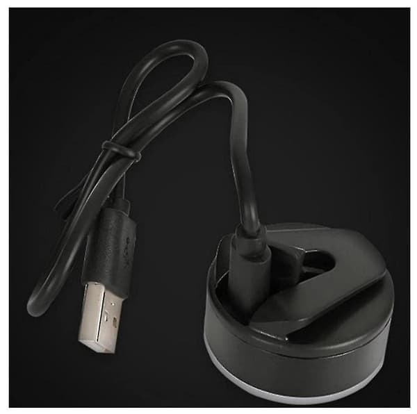 Cykellygte USB Baglygte Advarselslys til Optimal Cykelsikkerhed (sort)