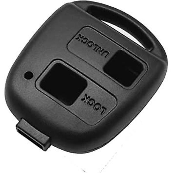 Fjärrnyckelskal för bil 2 knappar gummiknappar för Rav4 Prado Corolla Land Cruiser Previa Echo Tarago Alphard Fob Case Cover Reparationssats Bilnyckel Co