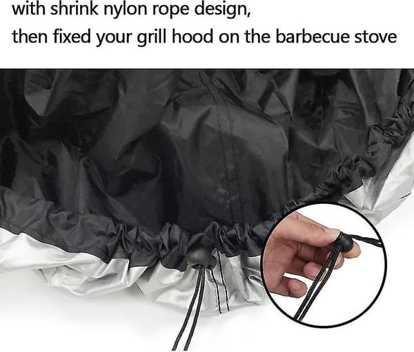Runda grillöverdrag Skydd Täckning Tarp Överdrag För Grill Bb
