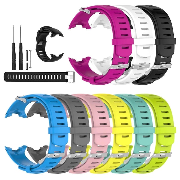 För Suunto-d4 D4i-novo armband, andningsbart armband, svettsäkert, repskyddat band, svart