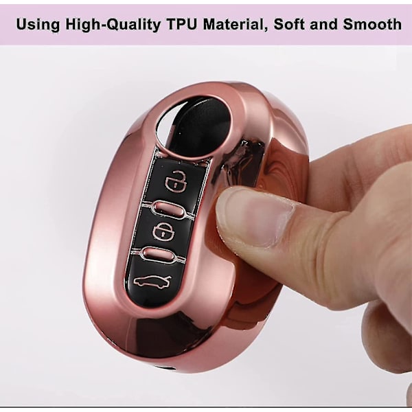 Th Button Fiat 500 Nyckelskydd Fiat Nyckelskydd Silic