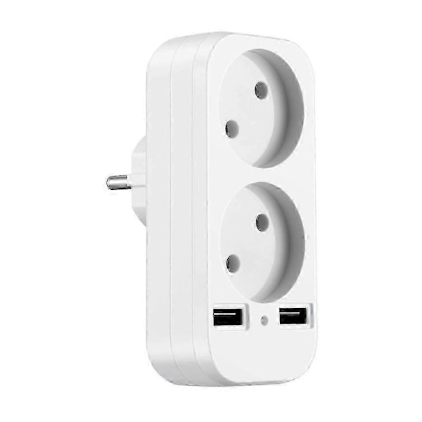 EU-standard vägguttag Mini Kamera vägguttag, reseadapter