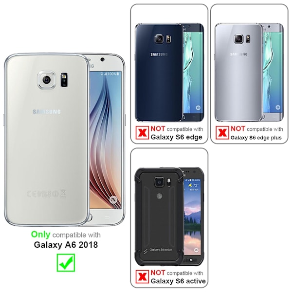 Samsung Galaxy S6 -kotelo - korttipaikoilla ja jalustatoiminnolla Arctic white