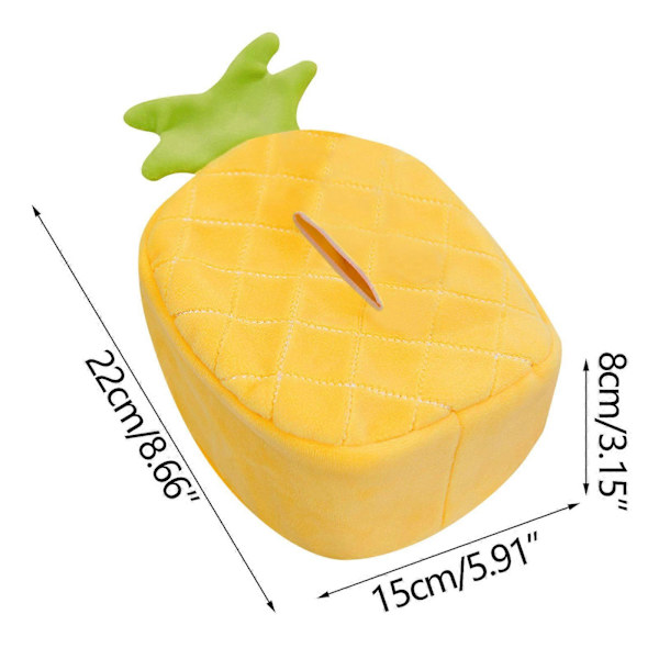 Ananas Plys Frugt Vævsæske Bil Vævsæske Husholdningsartikler Vævsæske FLYE1957