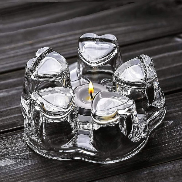 Universal Solid Crystal Glass Teekannunlämmitin | Teenlämmitin – kynttilä ei koskaan sammu