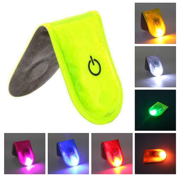 Mini Blinkende Sko Klips Lys Til Fod LED Magnetisk Lys Reflekterende Strobe Nat Orange