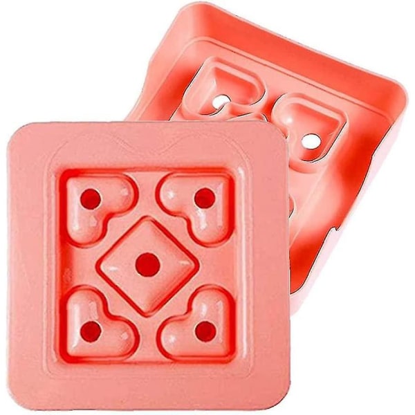 Sandwichform, Diy-kexreducer Minihjärtformad Bentolåda Toastbrödskivare Form, Rosa 1 st