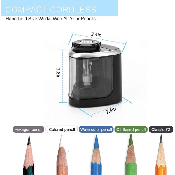 Blyantspidser Elektriske blyantspidsere, bærbar blyant