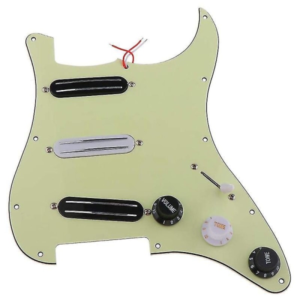 Sss 11-hulls Strat Elektrisk Gitar Lastet Pickguard Prewired