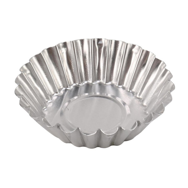 Egg Tart-former, Non-stick og gjenbrukbar Tart for baking, Aluminium Mini-form for terter, Mini-kaker,