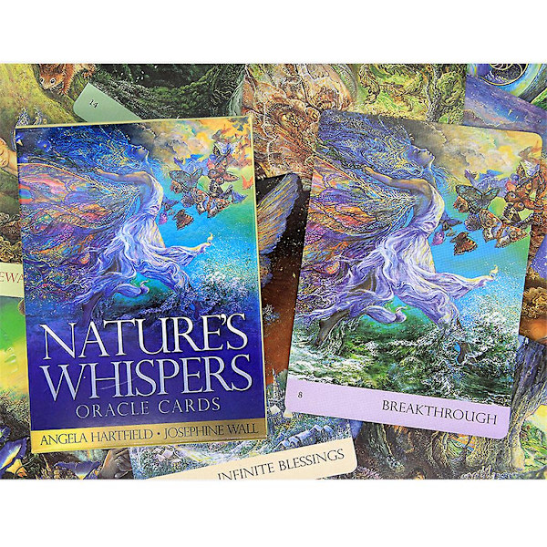 Engelsk Tarot - Naturens hvisker for Oracle 50 kortstokk spådomsfest brett