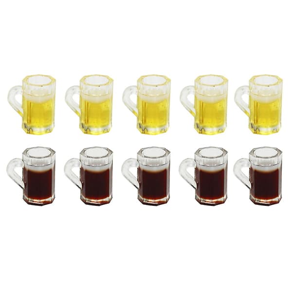 10 stk Miniature Legetøj Miniature Øl Dåser Mini Øl Kopper Min