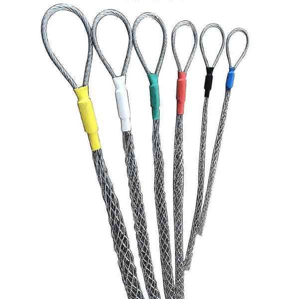 Mesh Puller Anti-slip Rør Kabel Wire Træk Greb Lassos Kabel Trækstrømper Elektriker Værktøj Fleksibelt Øje Multi-størrelse 6mm