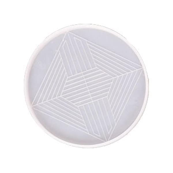 Rundt coaster-forme, skiveformede silikone coaster-forme til diy-fremstilling af kopmåtte