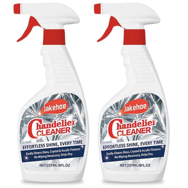Lysekrone Rengøringsmiddel Dryp Tør Spray, Støvfjerner til Lysekrone uden aftørring 2PCS