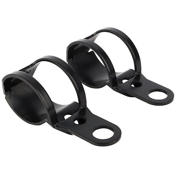 Motorcykel Blinklys Monteringsbeslag 30-43mm Gaffel Relokationsklemmer Sort Hnh