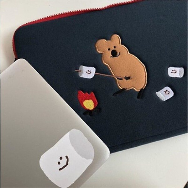 11 tuuman söpö print puuvillainen kannettavan tietokoneen case , säilytyslaukku, cover Mac Ipad Pro