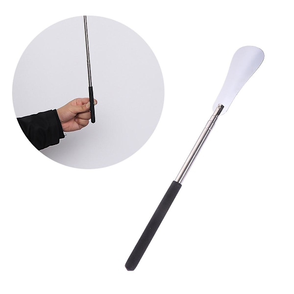 Retractable Stainless Steel Shoehorn Metal Shoe Horns Extra Long Shoehorn With Adjustable Handle For Boots And Shoes