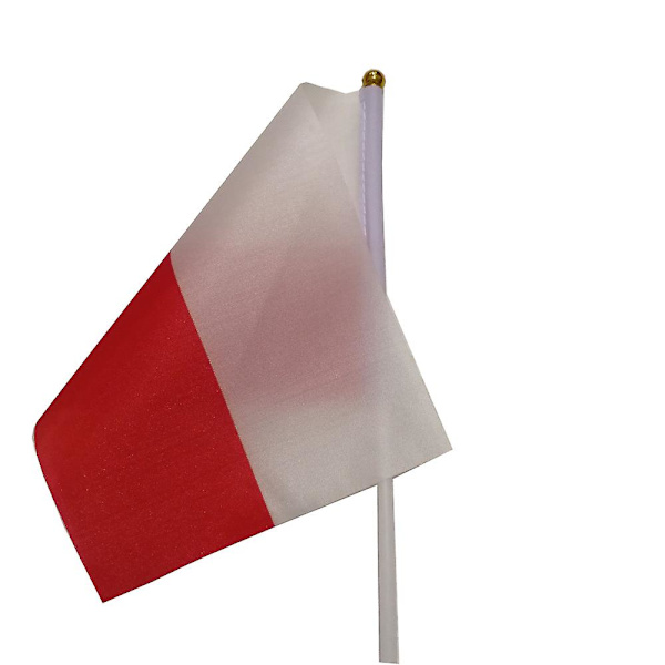 10 st/set Polen Handflag Banner Hand Held Plaststång Den