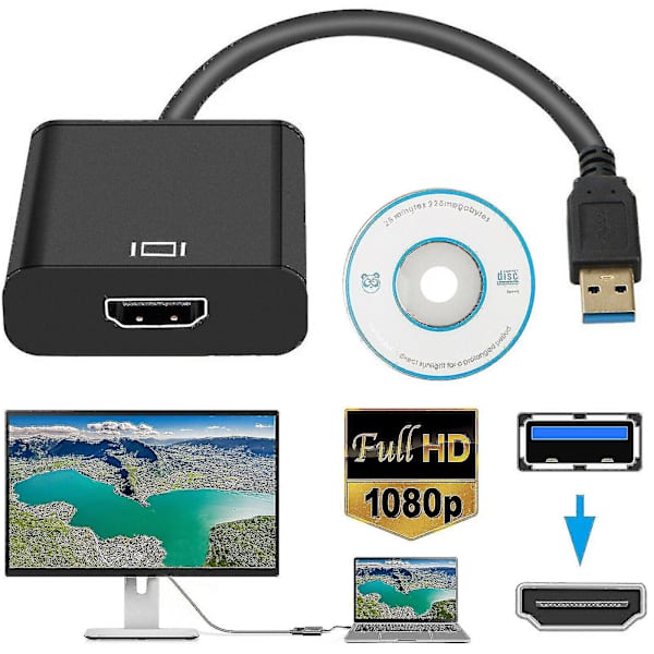 Hmwy-USB til HDMI-adapter