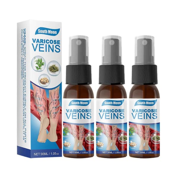 Ben åreknude behandlingsspray Hurtigt absorberende orm benlindringsspray til alle hudtyper 2pcs