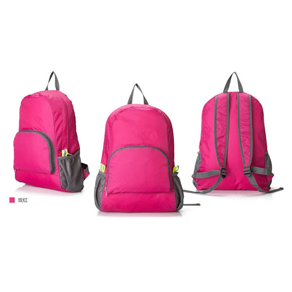 Ultralight vedenpitävä matkustusvaellusreppu Päiväreppu rose red