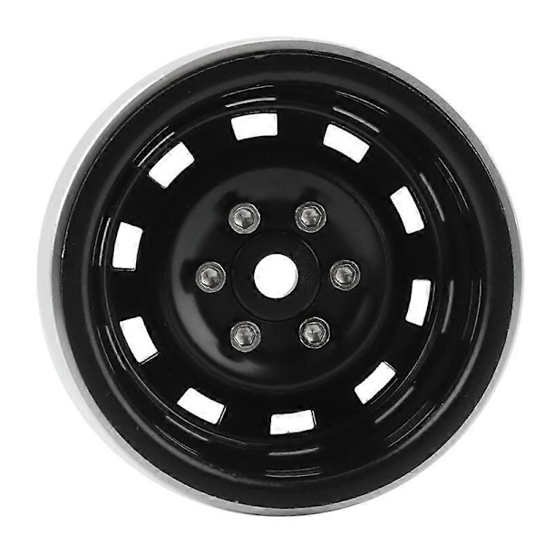 4 st 1,9-tums metall Beadlock hjulnav fälg för 1/10 RC Crawler bil svart